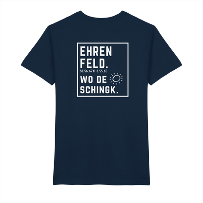 Wo de Sonn schingk - Ehrenfeld Druck Rücken  - V-Neck Shirt
