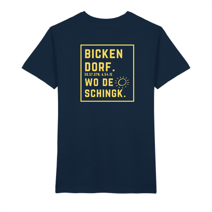Wo de Sonn schingk - Bickendorf Druck Rücken - V-Neck Shirt