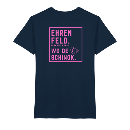 Wo de Sonn schingk - Ehrenfeld Druck Rücken  - V-Neck Shirt