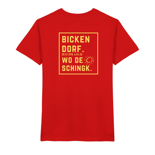 Wo de Sonn schingk - Bickendorf Druck Rücken - V-Neck Shirt