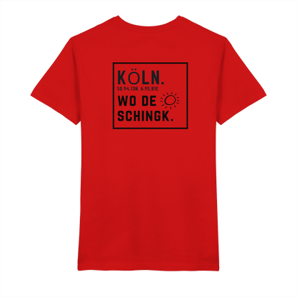 Wo de Sonn schingk - Köln Druck Rücken  - V-Neck Shirt