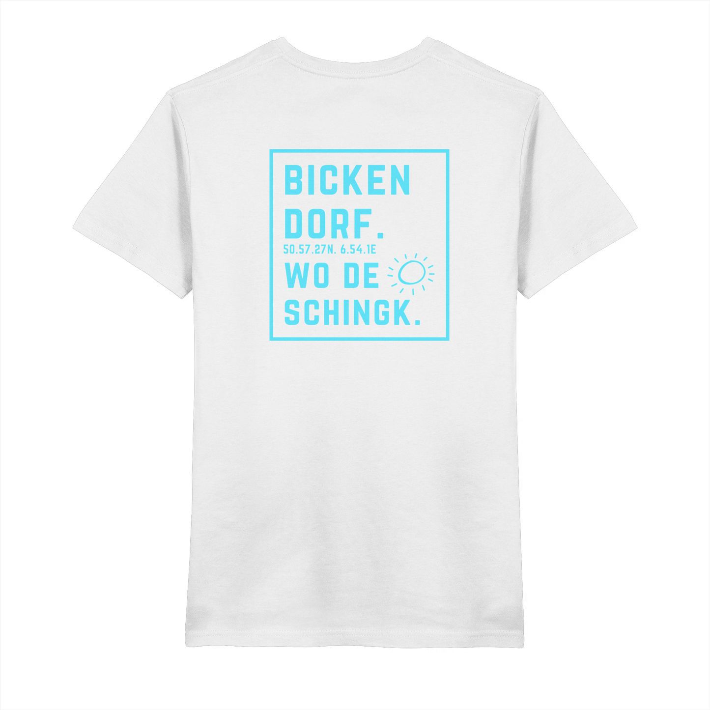 Wo de Sonn schingk - Bickendorf Druck Rücken - V-Neck Shirt