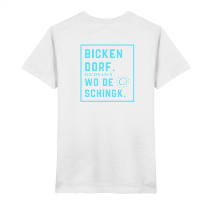 Wo de Sonn schingk - Bickendorf Druck Rücken - V-Neck Shirt
