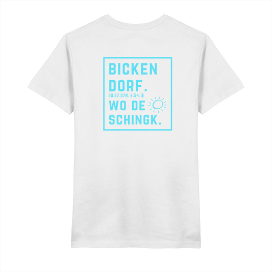 Wo de Sonn schingk - Bickendorf Druck Rücken - V-Neck Shirt