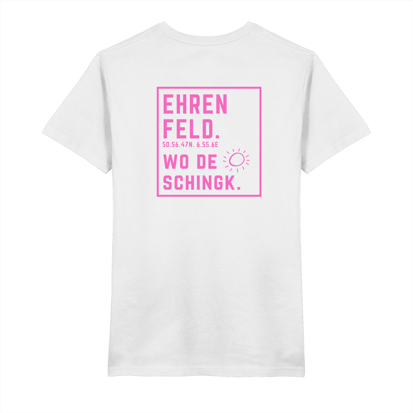 Wo de Sonn schingk - Ehrenfeld Druck Rücken  - V-Neck Shirt