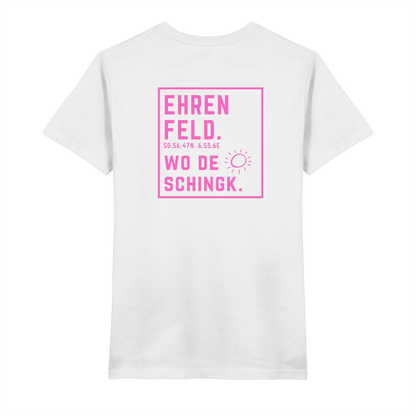 Wo de Sonn schingk - Ehrenfeld Druck Rücken  - V-Neck Shirt
