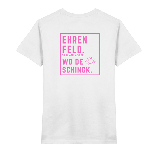 Wo de Sonn schingk - Ehrenfeld Druck Rücken  - V-Neck Shirt