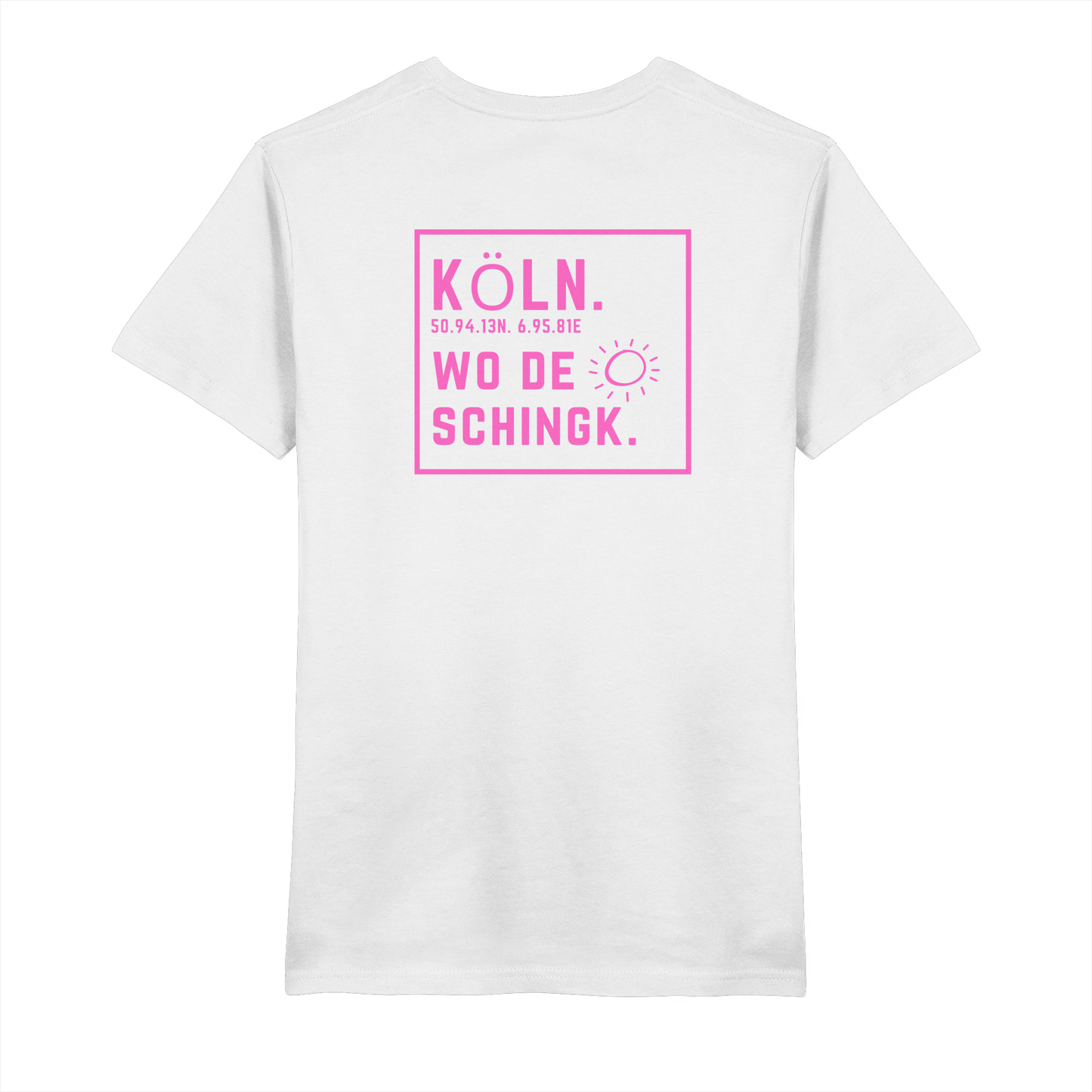 Wo de Sonn schingk - Köln Druck Rücken - V-Neck Shirt