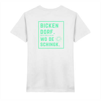 Wo de Sonn schingk - Bickendorf Druck Rücken - V-Neck Shirt