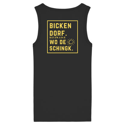Wo de Sonn schingk - Bickendorf Druck Rücken - Womens Organic Fitted Tank Top