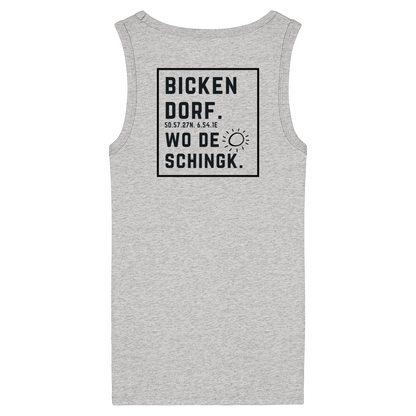 Wo de Sonn schingk - Bickendorf Druck Rücken - Womens Organic Fitted Tank Top