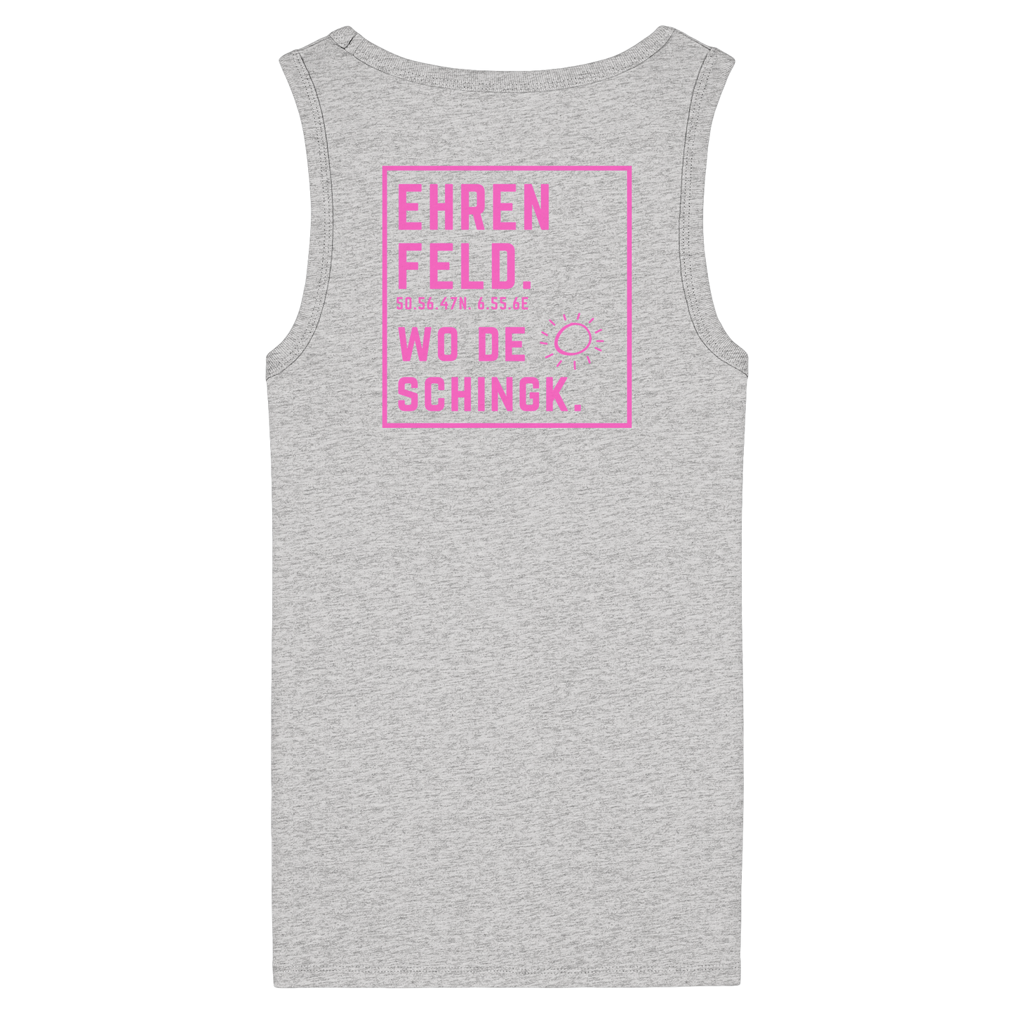 Wo de Sonn schingk - Ehrenfeld Druck Rücken  - Womens Organic Fitted Tank Top