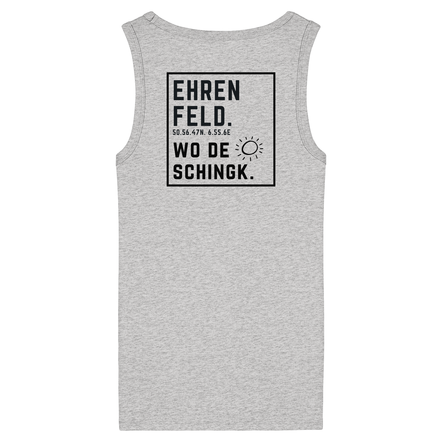 Wo de Sonn schingk - Ehrenfeld Druck Rücken - Womens Organic Fitted Tank Top