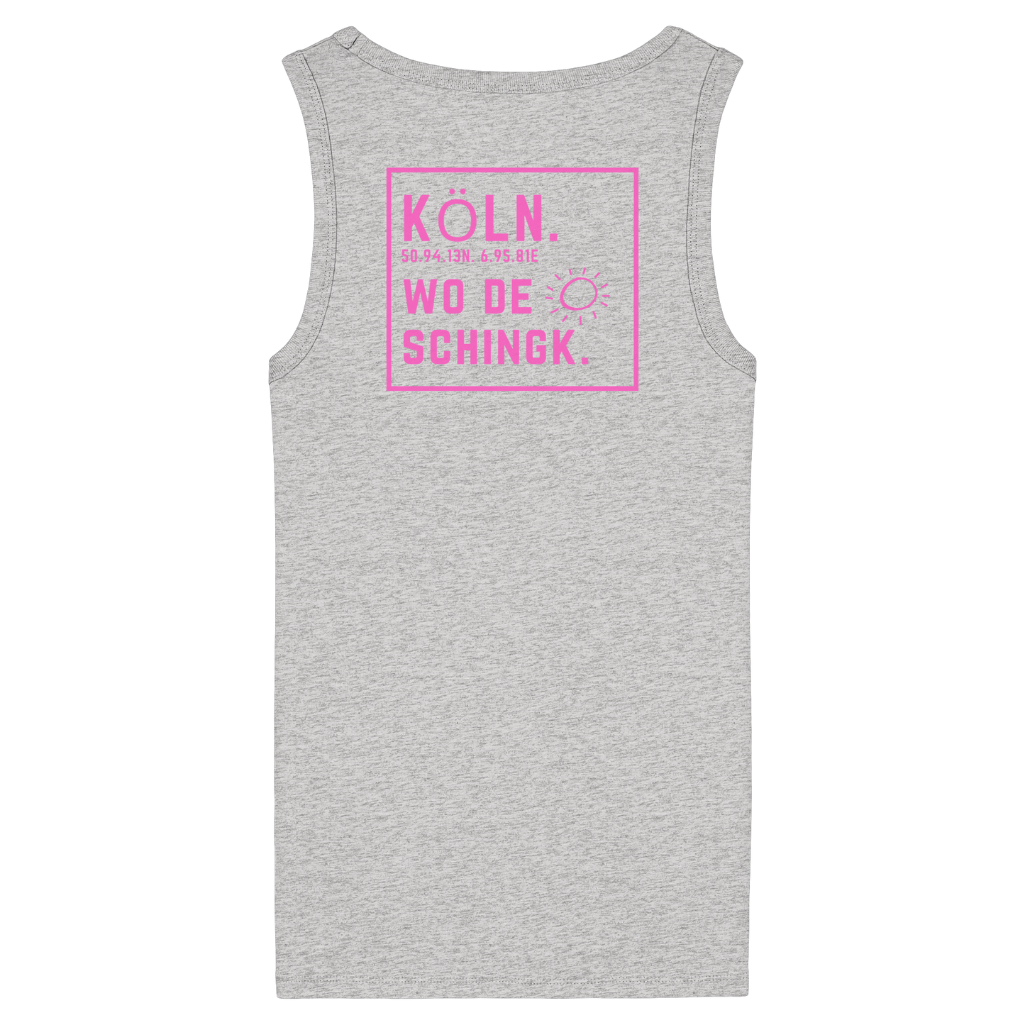 Wo de Sonn schingk - Köln Druck Rücken - Womens Organic Fitted Tank Top