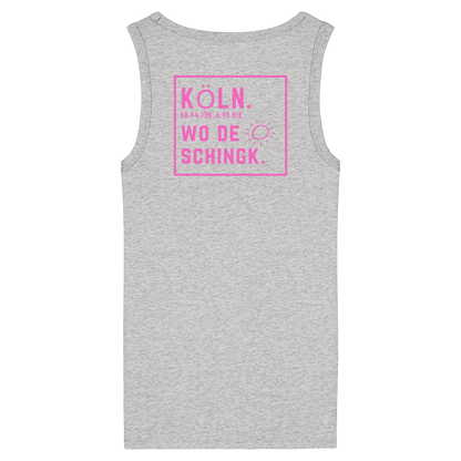 Wo de Sonn schingk - Köln Druck Rücken - Womens Organic Fitted Tank Top