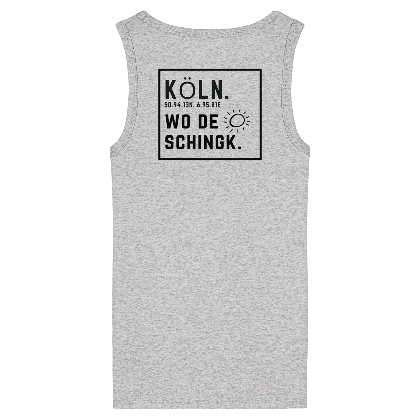 Wo de Sonn schingk - Köln Druck Rücken  - Womens Organic Fitted Tank Top