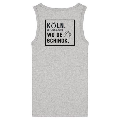 Wo de Sonn schingk - Köln Druck Rücken  - Womens Organic Fitted Tank Top