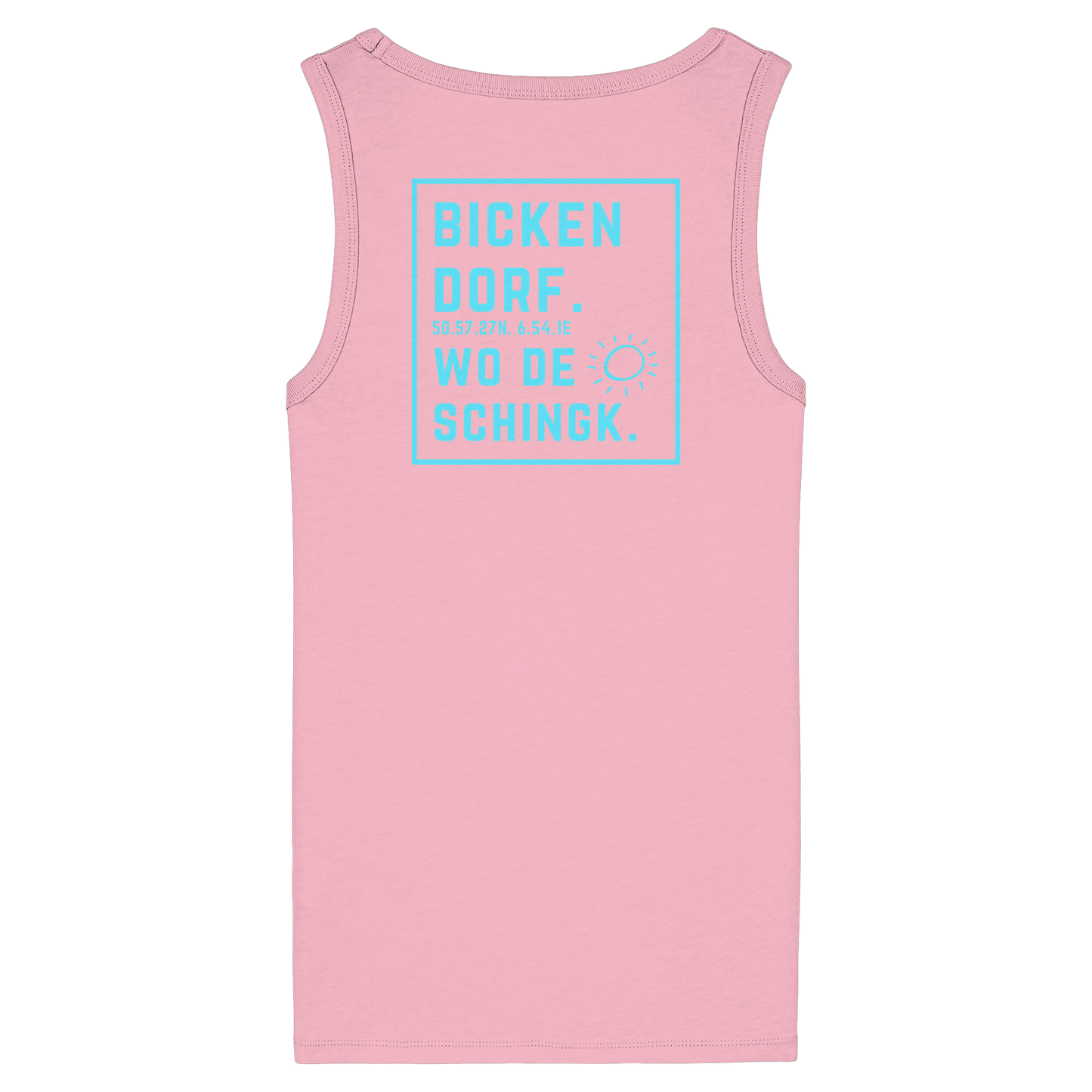 Wo de Sonn schingk - Bickendorf Druck Rücken - Womens Organic Fitted Tank Top