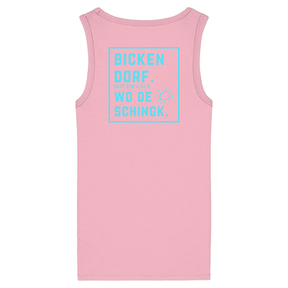 Wo de Sonn schingk - Bickendorf Druck Rücken - Womens Organic Fitted Tank Top