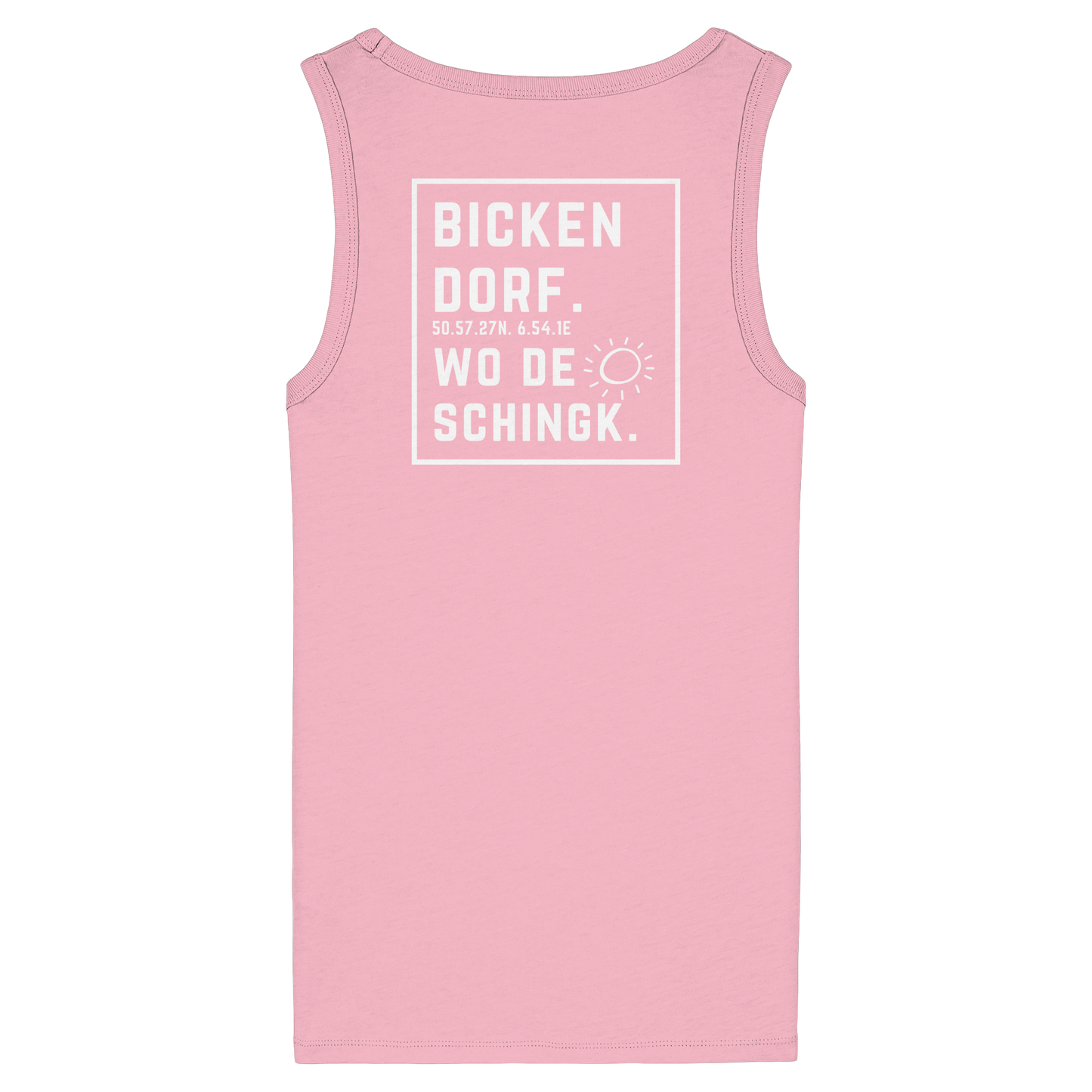 Wo de Sonn schingk - Bickendorf Druck Rücken - Womens Organic Fitted Tank Top