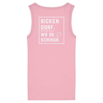 Wo de Sonn schingk - Bickendorf Druck Rücken - Womens Organic Fitted Tank Top