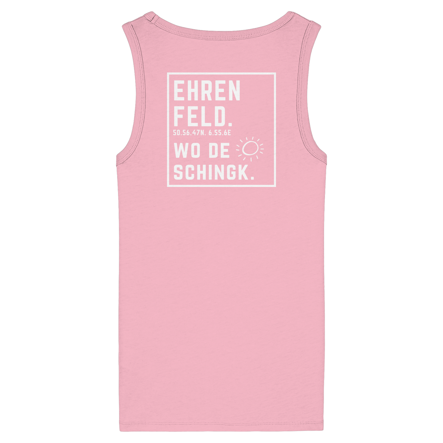 Wo de Sonn schingk - Ehrenfeld Druck Rücken  - Womens Organic Fitted Tank Top
