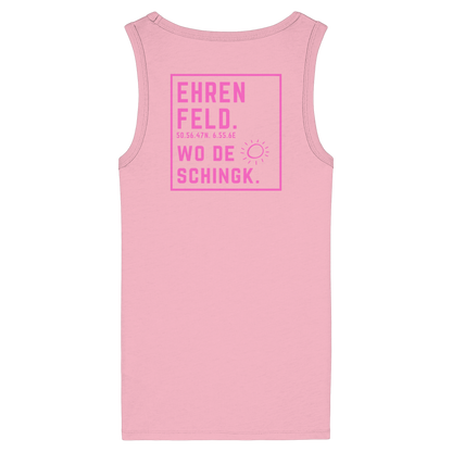 Wo de Sonn schingk - Ehrenfeld Druck Rücken  - Womens Organic Fitted Tank Top
