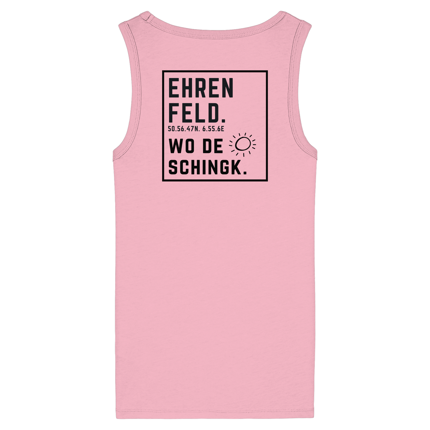 Wo de Sonn schingk - Ehrenfeld Druck Rücken - Womens Organic Fitted Tank Top