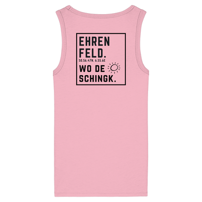 Wo de Sonn schingk - Ehrenfeld Druck Rücken - Womens Organic Fitted Tank Top
