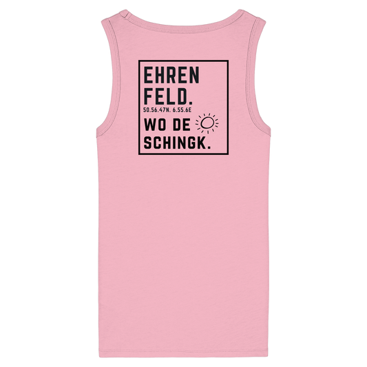 Wo de Sonn schingk - Ehrenfeld Druck Rücken - Womens Organic Fitted Tank Top