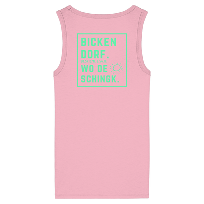 Wo de Sonn schingk - Bickendorf Druck Rücken - Womens Organic Fitted Tank Top