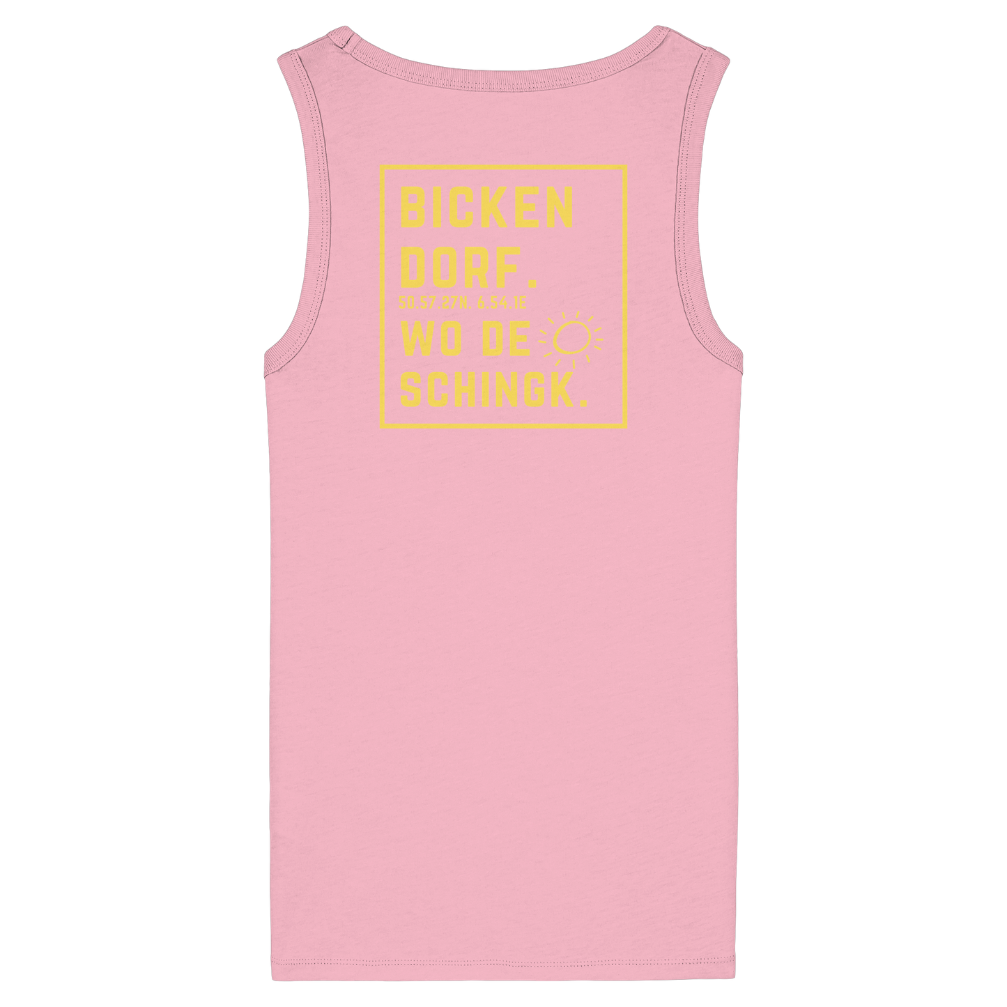 Wo de Sonn schingk - Bickendorf Druck Rücken - Womens Organic Fitted Tank Top