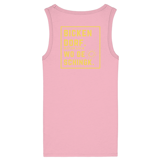 Wo de Sonn schingk - Bickendorf Druck Rücken - Womens Organic Fitted Tank Top