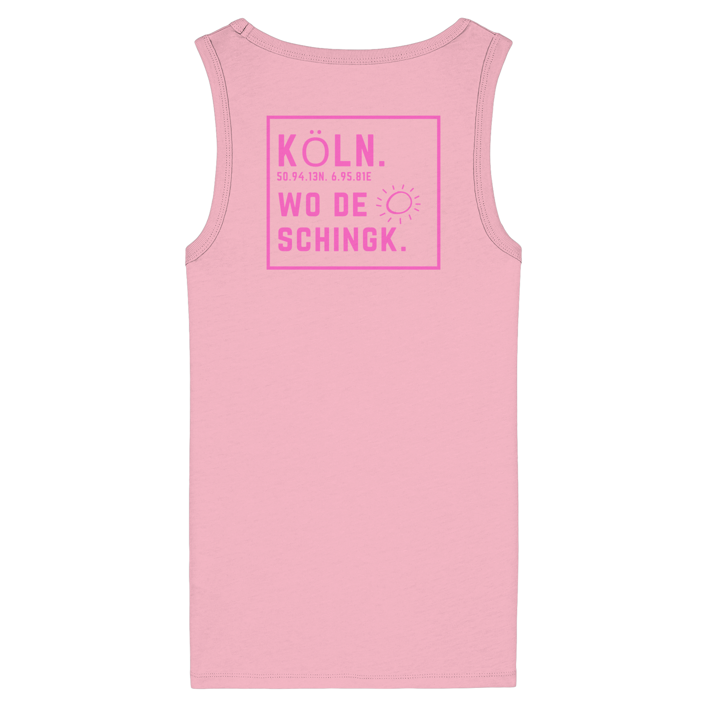 Wo de Sonn schingk - Köln Druck Rücken - Womens Organic Fitted Tank Top
