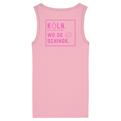 Wo de Sonn schingk - Köln Druck Rücken - Womens Organic Fitted Tank Top