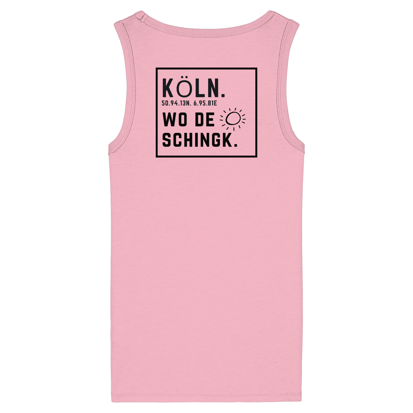 Wo de Sonn schingk - Köln Druck Rücken  - Womens Organic Fitted Tank Top