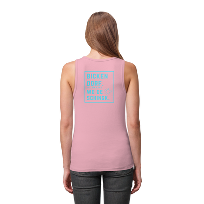 Wo de Sonn schingk - Bickendorf Druck Rücken - Womens Organic Fitted Tank Top