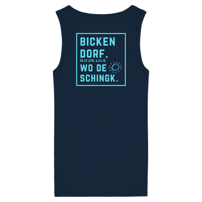 Wo de Sonn schingk - Bickendorf Druck Rücken - Womens Organic Fitted Tank Top