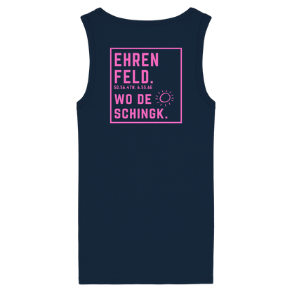 Wo de Sonn schingk - Ehrenfeld Druck Rücken  - Womens Organic Fitted Tank Top