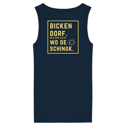 Wo de Sonn schingk - Bickendorf Druck Rücken - Womens Organic Fitted Tank Top