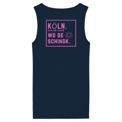 Wo de Sonn schingk - Köln Druck Rücken - Womens Organic Fitted Tank Top