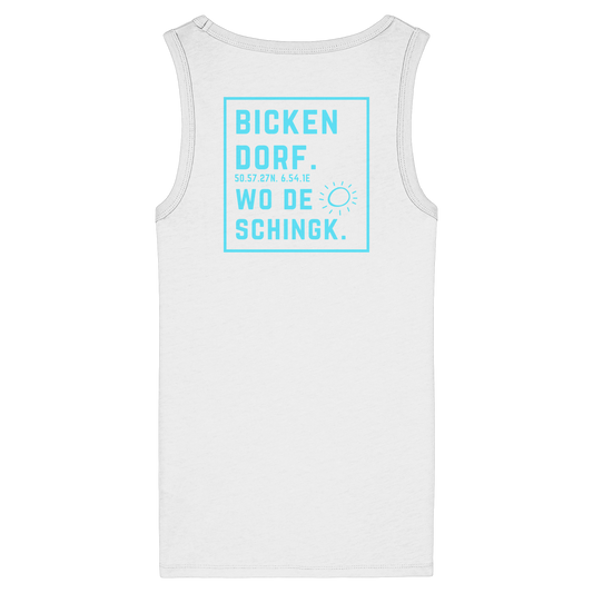Wo de Sonn schingk - Bickendorf Druck Rücken - Womens Organic Fitted Tank Top