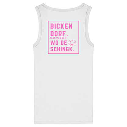 Wo de Sonn schingk - Bickendorf Druck Rücken - Womens Organic Fitted Tank Top