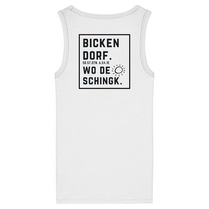 Wo de Sonn schingk - Bickendorf Druck Rücken - Womens Organic Fitted Tank Top