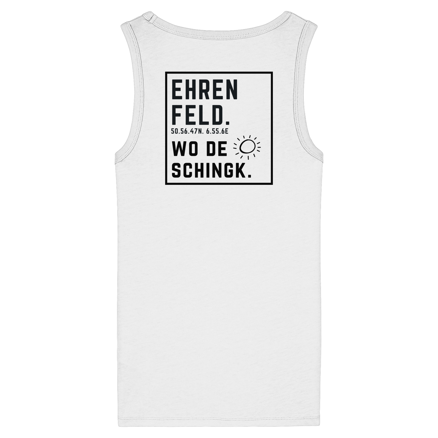 Wo de Sonn schingk - Ehrenfeld Druck Rücken - Womens Organic Fitted Tank Top