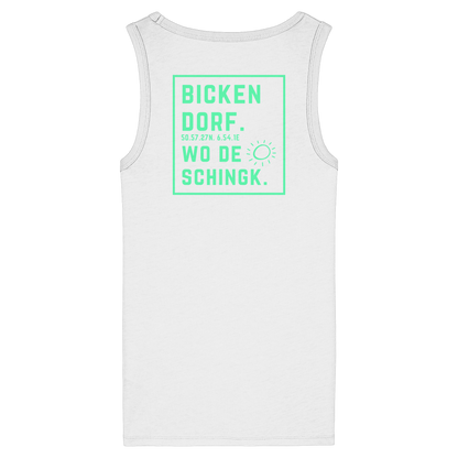 Wo de Sonn schingk - Bickendorf Druck Rücken - Womens Organic Fitted Tank Top