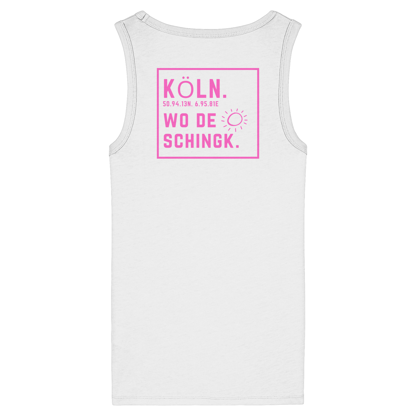 Wo de Sonn schingk - Köln Druck Rücken - Womens Organic Fitted Tank Top