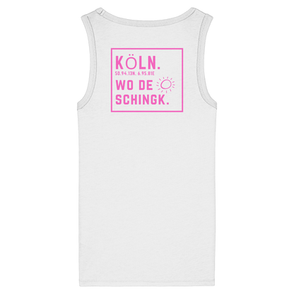 Wo de Sonn schingk - Köln Druck Rücken - Womens Organic Fitted Tank Top
