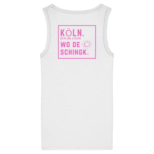 Wo de Sonn schingk - Köln Druck Rücken - Womens Organic Fitted Tank Top