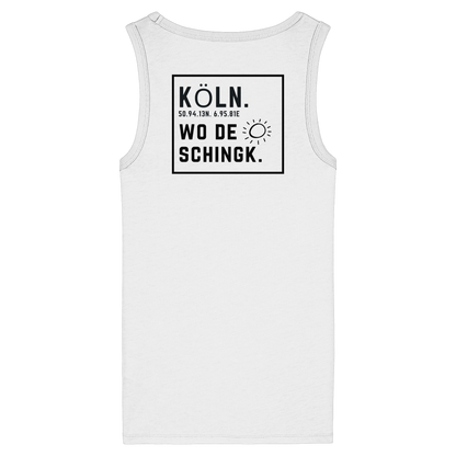 Wo de Sonn schingk - Köln Druck Rücken  - Womens Organic Fitted Tank Top